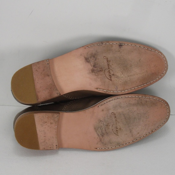 RACHEL COMEY TAUPE LEATHER LACE UP OXFORD SHOES 12